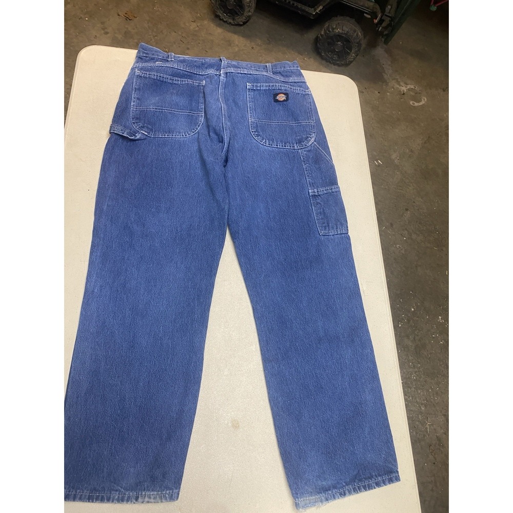Dickies Jeans Mens 36x30 Blue Carpenter Utility Denim Workwear - Picture 4 of 4